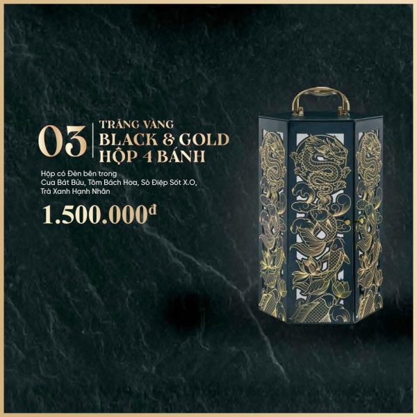 trăng vàng 4 bánh black and gold