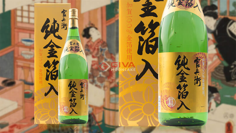 Rượu Sake vẩy vàng Hakushika 1800ml của Nhật
