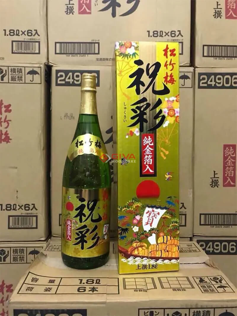 Rượu Sake vảy vàng Takara Shozu 1800ml Nhật Bản
