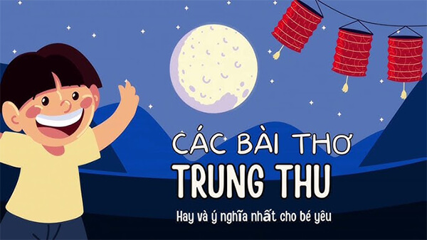 các bài thơ trung thu hay và ý nghĩa cho bé