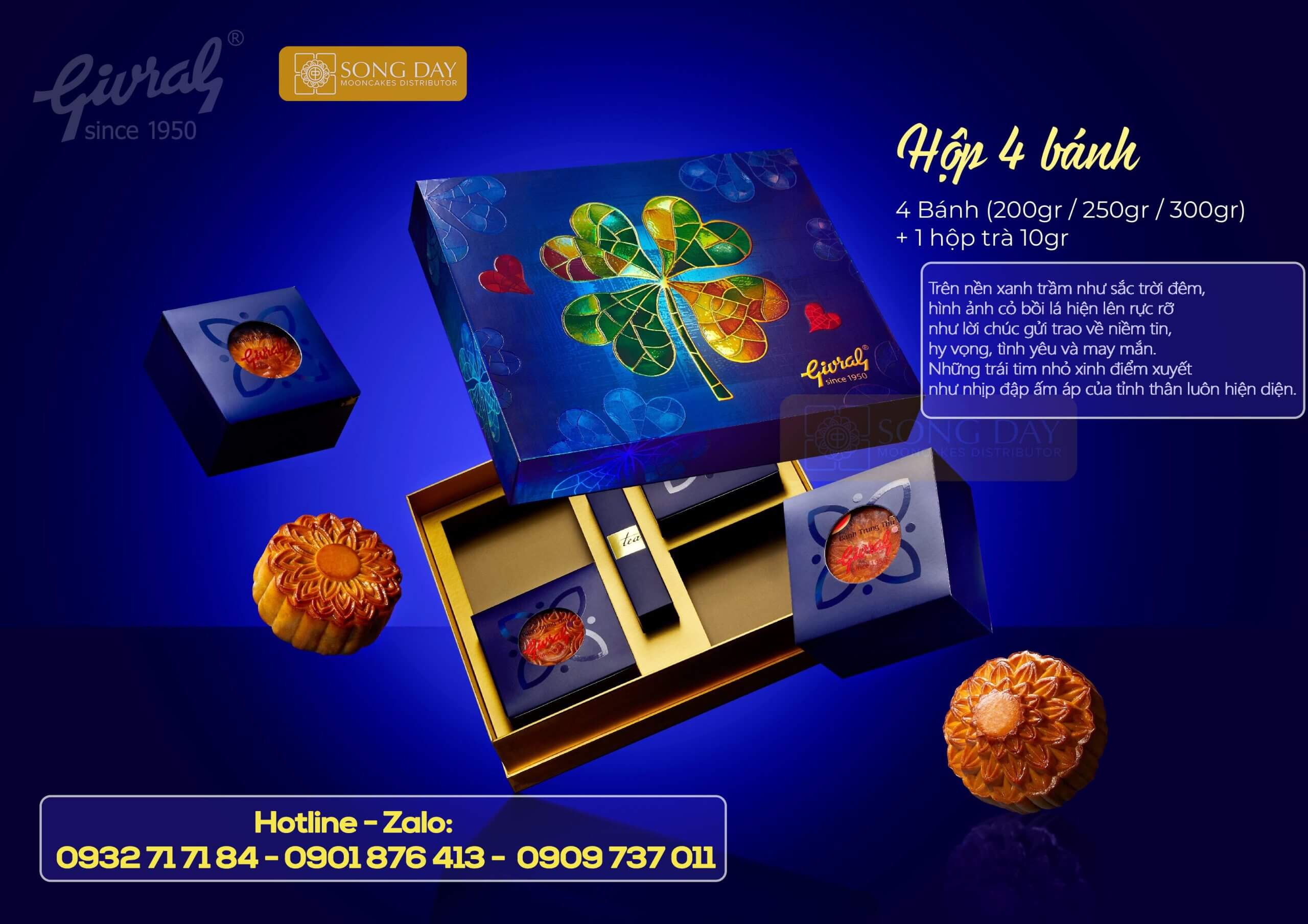 hình hộp bánh trung thu givral truyền thống